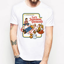 Load image into Gallery viewer, satan t-shirt evil children demons ritual scary horror devil t shirt pentacle satanism hell ouija hail angels evil children tops