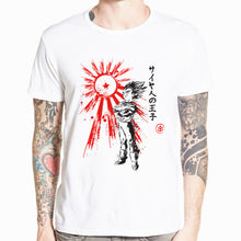 Load image into Gallery viewer, Dragon Ball Z Goku T-shirt Short sleeve O-Neck Tshirt Summer Saiyan Vegeta Harajuku brand clothing T shirt HCP316
