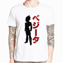 Load image into Gallery viewer, Dragon Ball Z Goku T-shirt Short sleeve O-Neck Tshirt Summer Saiyan Vegeta Harajuku brand clothing T shirt HCP316