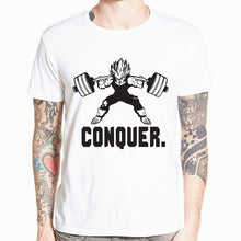 Load image into Gallery viewer, Dragon Ball Z Goku T-shirt Short sleeve O-Neck Tshirt Summer Saiyan Vegeta Harajuku brand clothing T shirt HCP316