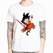 Load image into Gallery viewer, Dragon Ball Z Goku T-shirt Short sleeve O-Neck Tshirt Summer Saiyan Vegeta Harajuku brand clothing T shirt HCP316
