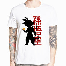 Load image into Gallery viewer, Dragon Ball Z Goku T-shirt Short sleeve O-Neck Tshirt Summer Saiyan Vegeta Harajuku brand clothing T shirt HCP316