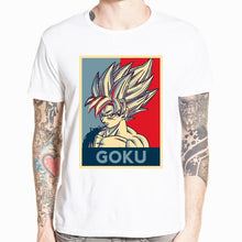 Load image into Gallery viewer, Dragon Ball Z Goku T-shirt Short sleeve O-Neck Tshirt Summer Saiyan Vegeta Harajuku brand clothing T shirt HCP316