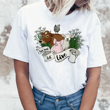 Load image into Gallery viewer, vegan Save The Bees t shirt women t-shirt tshirt women graphic top tee shirts korean kawaii  harajuku 2019 ulzzang new female