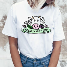 Load image into Gallery viewer, vegan Save The Bees t shirt women t-shirt tshirt women graphic top tee shirts korean kawaii  harajuku 2019 ulzzang new female
