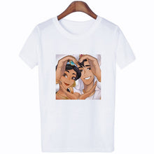 Load image into Gallery viewer, Women Clothes 2019 New Summer Thin Section Tshirt Women Vogue Princess Streetwear Leisure O-neck Funny Female T-shirt Tops