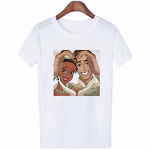 Load image into Gallery viewer, Women Clothes 2019 New Summer Thin Section Tshirt Women Vogue Princess Streetwear Leisure O-neck Funny Female T-shirt Tops