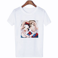 Load image into Gallery viewer, Women Clothes 2019 New Summer Thin Section Tshirt Women Vogue Princess Streetwear Leisure O-neck Funny Female T-shirt Tops