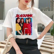 Load image into Gallery viewer, Blackpink Kill This Love T Shirt Harajuku LISA JISOO JENNIE ROSE 90s Cartoon Tshirt Women Fashion Top Tee Female Ullzang T-shirt