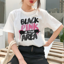 Load image into Gallery viewer, Blackpink Kill This Love T Shirt Harajuku LISA JISOO JENNIE ROSE 90s Cartoon Tshirt Women Fashion Top Tee Female Ullzang T-shirt