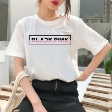 Load image into Gallery viewer, Blackpink Kill This Love T Shirt Harajuku LISA JISOO JENNIE ROSE 90s Cartoon Tshirt Women Fashion Top Tee Female Ullzang T-shirt