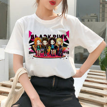 Load image into Gallery viewer, Blackpink Kill This Love T Shirt Harajuku LISA JISOO JENNIE ROSE 90s Cartoon Tshirt Women Fashion Top Tee Female Ullzang T-shirt