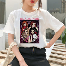 Load image into Gallery viewer, Blackpink Kill This Love T Shirt Harajuku LISA JISOO JENNIE ROSE 90s Cartoon Tshirt Women Fashion Top Tee Female Ullzang T-shirt