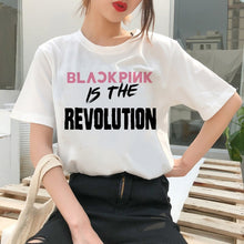 Load image into Gallery viewer, Blackpink Kill This Love T Shirt Harajuku LISA JISOO JENNIE ROSE 90s Cartoon Tshirt Women Fashion Top Tee Female Ullzang T-shirt