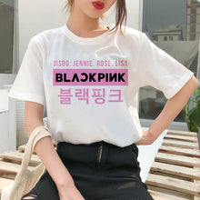 Load image into Gallery viewer, Blackpink Kill This Love T Shirt Harajuku LISA JISOO JENNIE ROSE 90s Cartoon Tshirt Women Fashion Top Tee Female Ullzang T-shirt